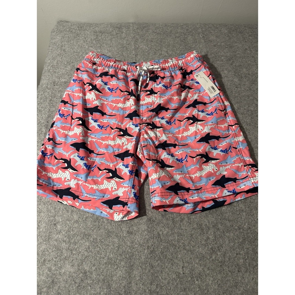 Member's Mark Men's Resort Swim Trunks-Shark Theme Size Small